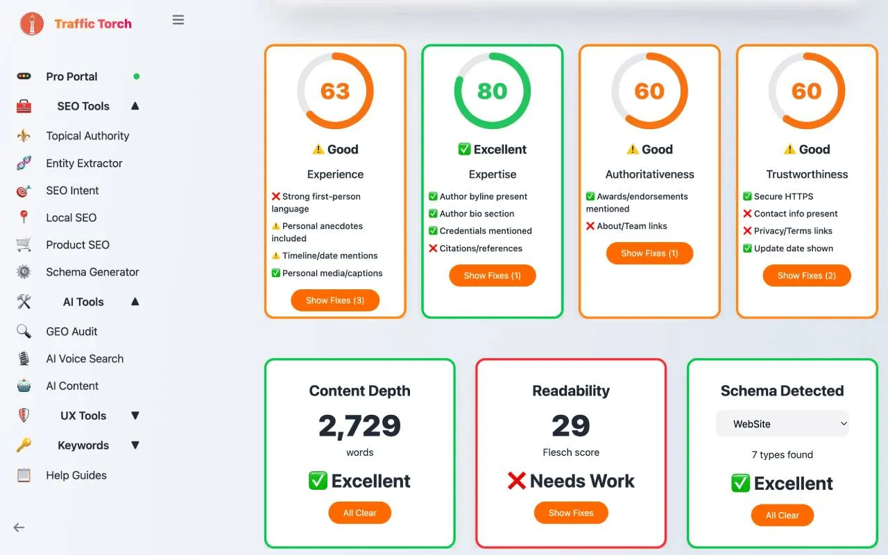 SEO Intent Tool