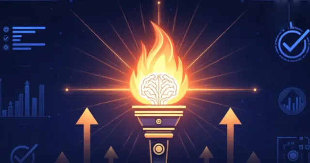 AI search optimization guide banner with Traffic Torch illuminating SEO strategies: Answerability, EEAT, Structured Data, Scannability, Conversational Tone, Readability, Unique Insights & Anti-AI Safety