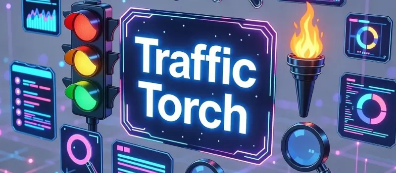 Traffic Torch instant SEO and UX analysis dashboard with radar chart and module scores